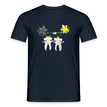 Healthy teeth - Men's T-Shirt - navy - Front - AI Model Male 178 light (178cm)