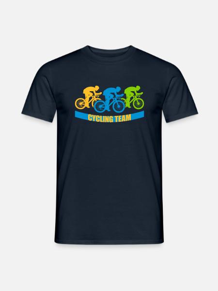 Cycling Team Fahrrad - Männer T-Shirt - Navy