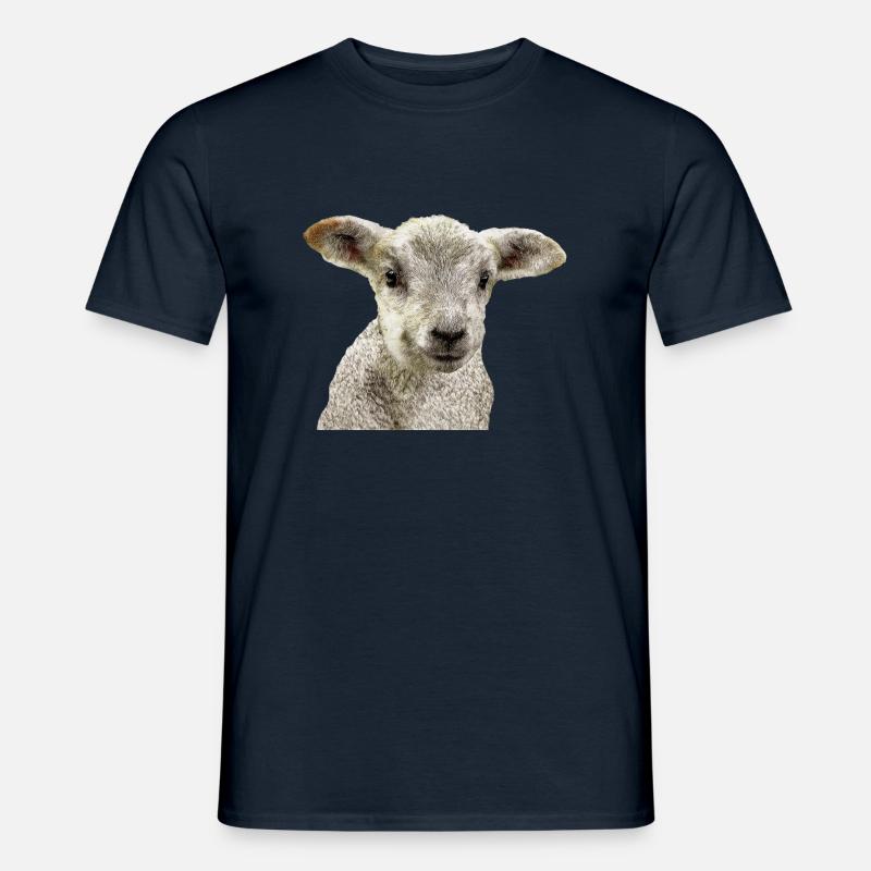 Lamm - Männer T-Shirt - Navy