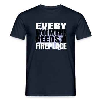 men a carpenters prayer tshirts - Männer T-Shirt - Navy - Vorne - AI Model Male 178 light (178cm)