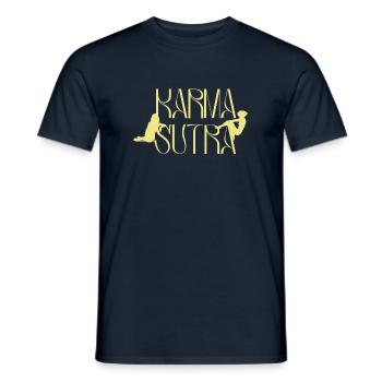 Karma Sutra 1920 Gymnastik und Stretching - Männer T-Shirt - Navy - Vorne - AI Model Male 178 light (178cm)