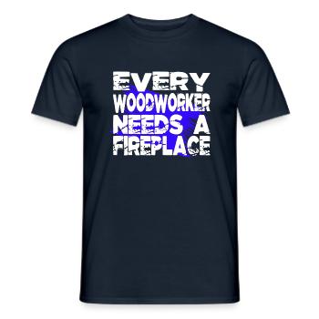 carpenter jokes carpenter quotes tshirts - Männer T-Shirt - Navy - Vorne - AI Model Male 178 light (178cm)