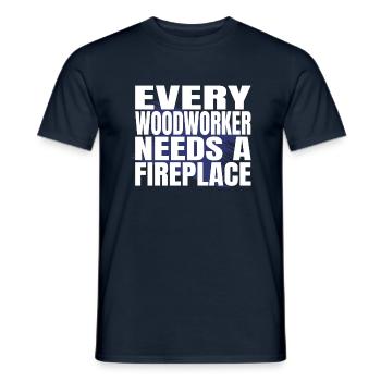 mason men a carpenters prayer tshirts forestry - Männer T-Shirt - Navy - Vorne - AI Model Male 178 light (178cm)