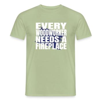 mason men a carpenters prayer tshirts forestry - Männer T-Shirt - Sage - Vorne - AI Model Male 178 light (178cm)