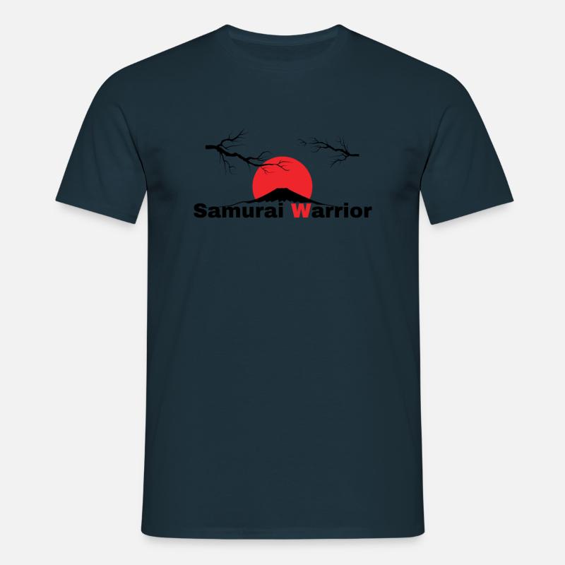 Samurai Warrior - Männer T-Shirt - Navy