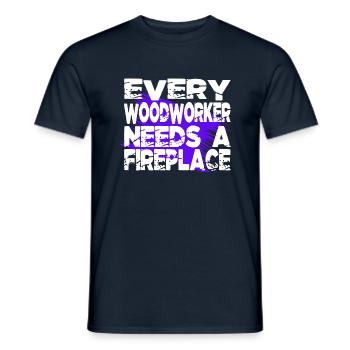 dad sayings forest work carpenter statement - Männer T-Shirt - Navy - Vorne - AI Model Male 178 light (178cm)