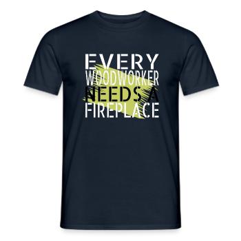 arborists lumberman birthday present idea - Men's T-Shirt - navy - Front - AI Model Male 178 light (178cm)