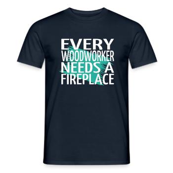 union carpenter tshirts tools carpenter saw - Männer T-Shirt - Navy - Vorne - AI Model Male 178 light (178cm)