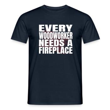 Apprentice Lumber Birthday Gift Arboriculturist - Men's T-Shirt - navy - Front - AI Model Male 178 light (178cm)