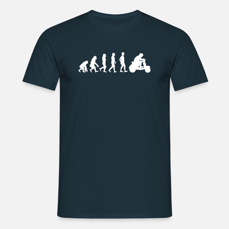 Evolution Rollerfahrer - Männer T-Shirt - Navy