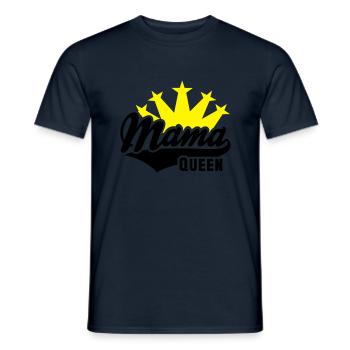 QUEEN Mama Krone 2C - Männer T-Shirt - Navy - Vorne - AI Model Male 178 light (178cm)