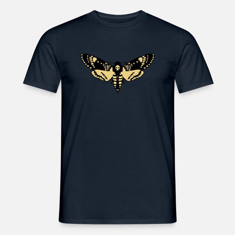 Sphinx Schädel butterfly skull - Männer T-Shirt - Navy
