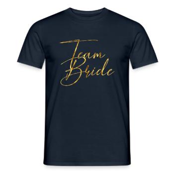 Team Bride - Men's T-Shirt - navy - Front - AI Model Male 178 light (178cm)