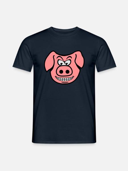 Méchant cochon - T-shirt homme - marine
