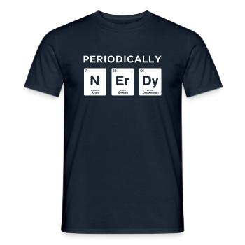 Periodiquement Nerd Science Elements Chimie - T-shirt homme - marine - Devant - AI Model Male 178 light (178cm)