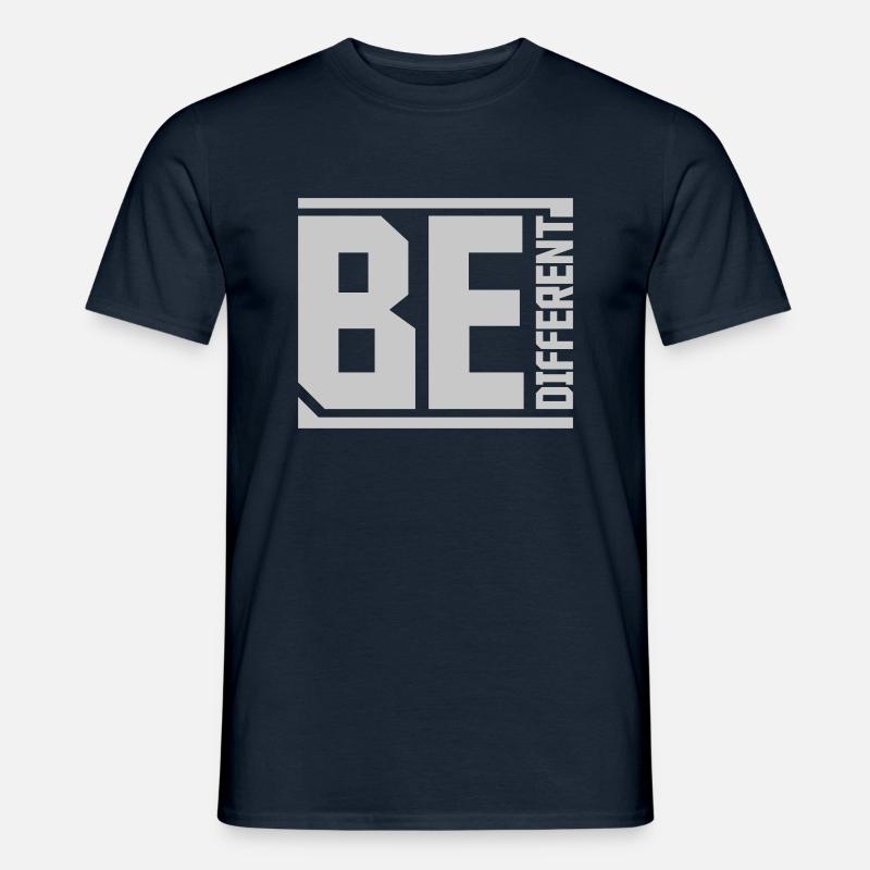 Be different Logo Design - Men’s T-shirt - navy