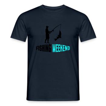 fishing weekend 002 - Männer T-Shirt - Navy - Vorne - AI Model Male 178 light (178cm)