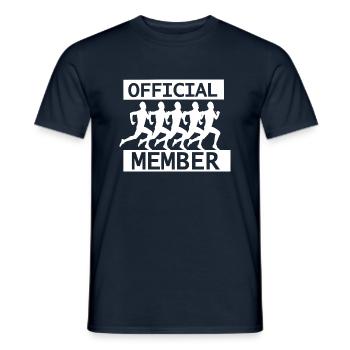 Triathlon Swim Bike Run Marathon - Männer T-Shirt - Navy - Vorne - AI Model Male 178 light (178cm)