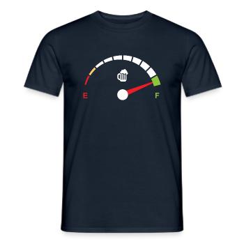Puissance de la bière, Beerometer - T-shirt homme - marine - Devant - AI Model Male 178 light (178cm)