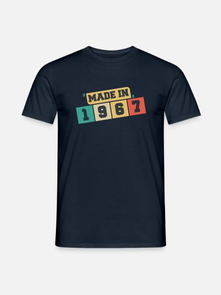 1967 Geburtstag 1967 Jahrgang 1967 Geburtstag - Männer T-Shirt - Navy