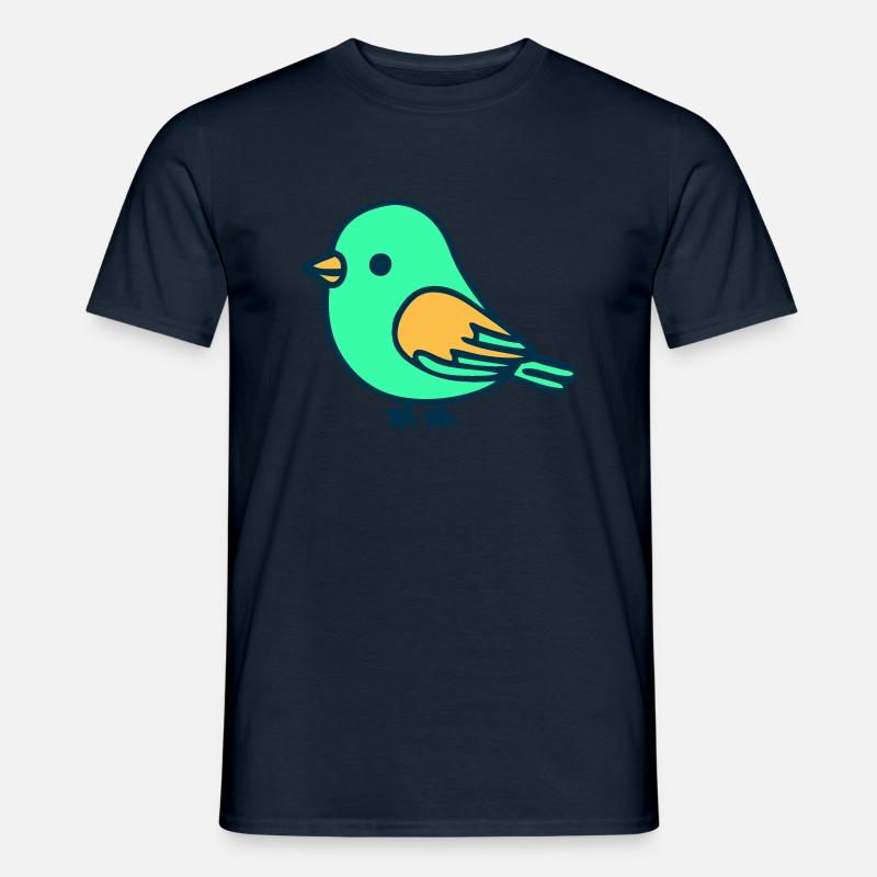 süßer Vogel Birb - Männer T-Shirt - Navy
