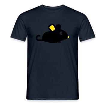 Cute Mouse - Men's T-Shirt - navy - Front - AI Model Male 178 light (178cm)