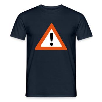 Attention T-shirt - Men's T-Shirt - navy - Front - AI Model Male 178 light (178cm)