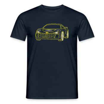 car, car - Men's T-Shirt - navy - Front - AI Model Male 178 light (178cm)