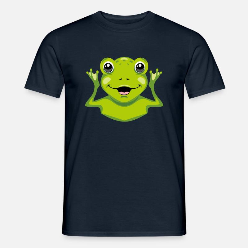 Glücksfrosch - Männer T-Shirt - Navy