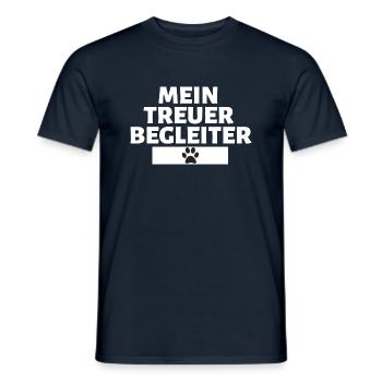Mon fidèle ami chien de compagnie - T-shirt homme - marine - Devant - AI Model Male 178 light (178cm)