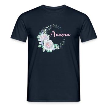 Für Aurora - Männer T-Shirt - Navy - Vorne - AI Model Male 178 light (178cm)