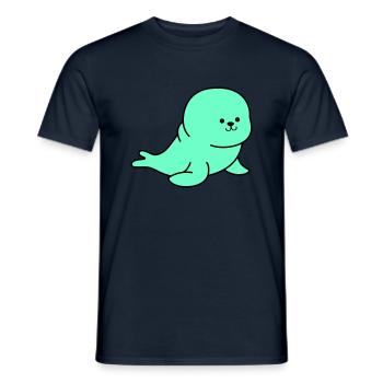 robbe - Männer T-Shirt - Navy - Vorne - AI Model Male 178 light (178cm)