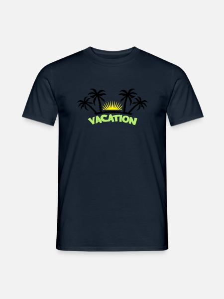 vacation3 - Männer T-Shirt - Navy