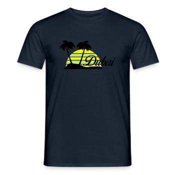 dubai - T-shirt homme - marine - Devant - AI Model Male 178 light (178cm)
