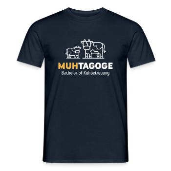 Kühe Rinder Kuh Landwirt - Männer T-Shirt - Navy - Vorne - AI Model Male 178 light (178cm)