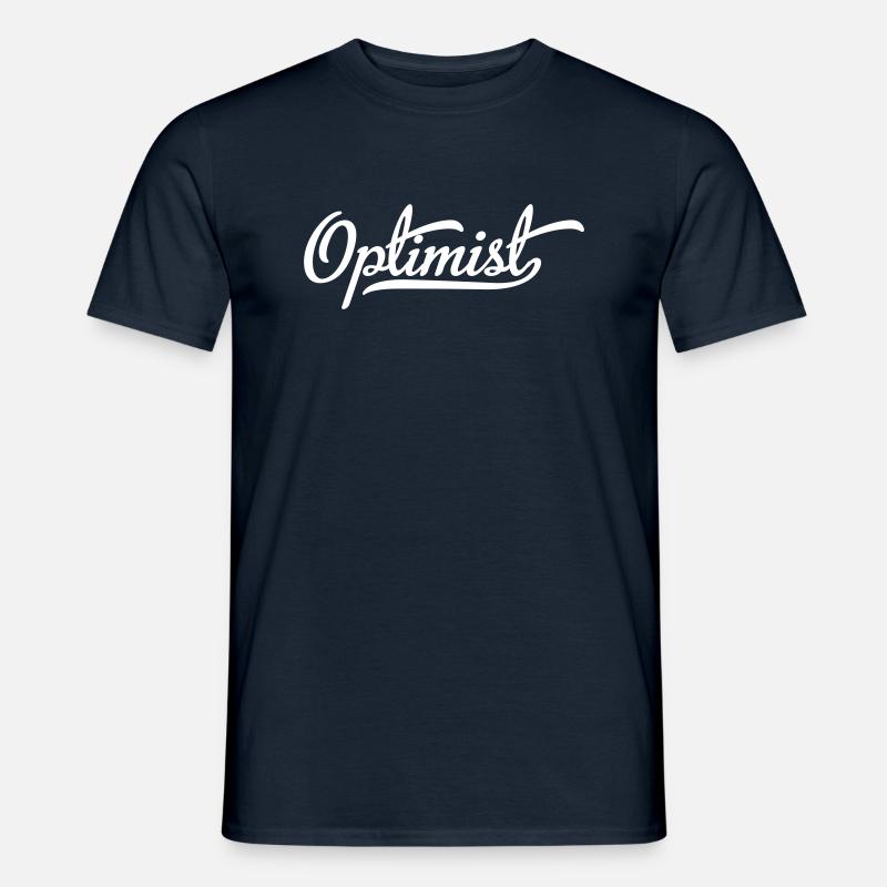 Optimist - Männer T-Shirt - Navy