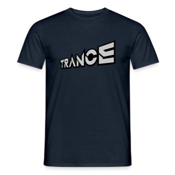 Lettrage Club Trance Techno - T-shirt homme - marine - Devant - AI Model Male 178 light (178cm)