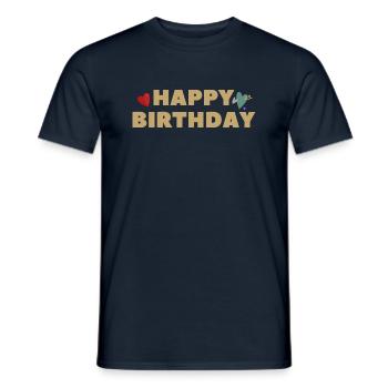 Bonne idée cadeau d’anniversaire - T-shirt homme - marine - Devant - AI Model Male 178 light (178cm)