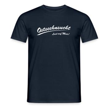 Ostseehnsucht weiß - Männer T-Shirt - Navy - Vorne - AI Model Male 178 light (178cm)