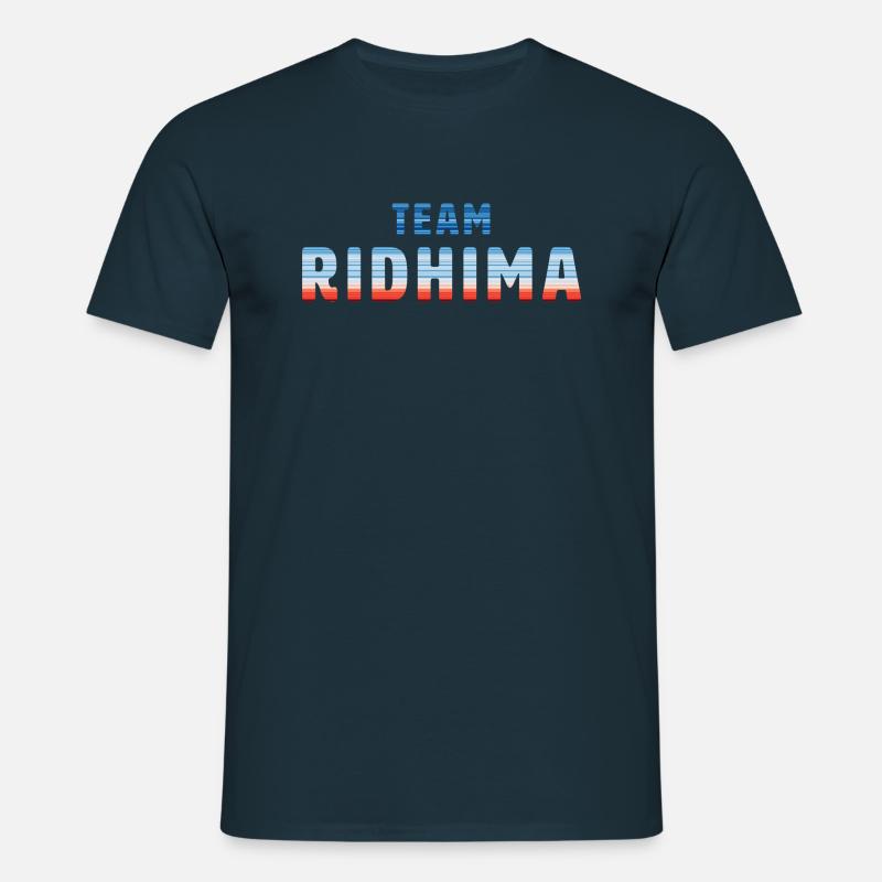 Team Ridhima | Warming Stripes - Männer T-Shirt - Navy