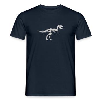T-Rex - Männer T-Shirt - Navy - Vorne - AI Model Male 178 light (178cm)