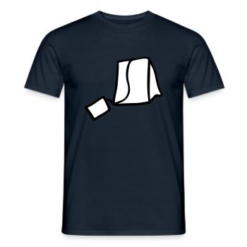 sachet de thé - T-shirt homme - marine - Devant - AI Model Male 178 light (178cm)