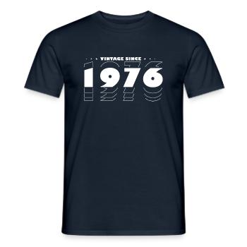 Vintage Celebrating 1976 - 49 Years of Timeless - Men's T-Shirt - navy - Front - AI Model Male 178 light (178cm)