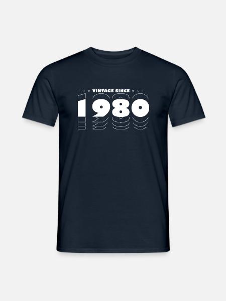 Det bedste fra 1980 - 45-års fødselsdag Vintage 1980 Mænd - Mænd T-shirt - marineblå