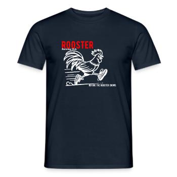 Rooster running club 2 - Männer T-Shirt - Navy - Vorne - AI Model Male 178 light (178cm)