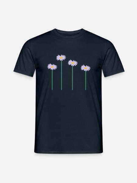 blumen - Men's T-Shirt - navy
