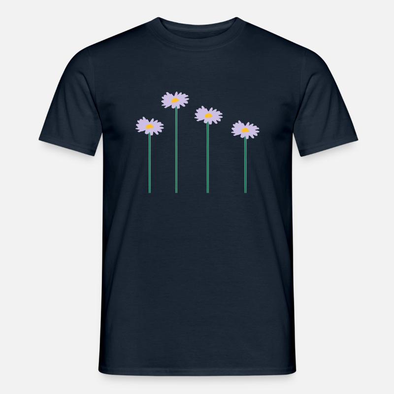 blumen - Männer T-Shirt - Navy