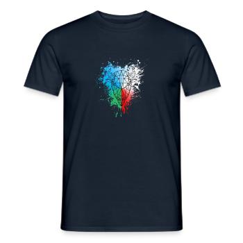 Chef des bisons Chef des Bizons, chef des bisons, Głowa Żubra Żubr - T-shirt homme - marine - Devant - AI Model Male 178 light (178cm)
