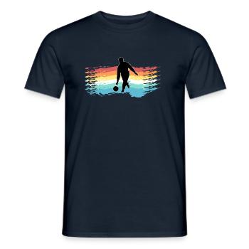 Bowling - Männer T-Shirt - Navy - Vorne - AI Model Male 178 light (178cm)