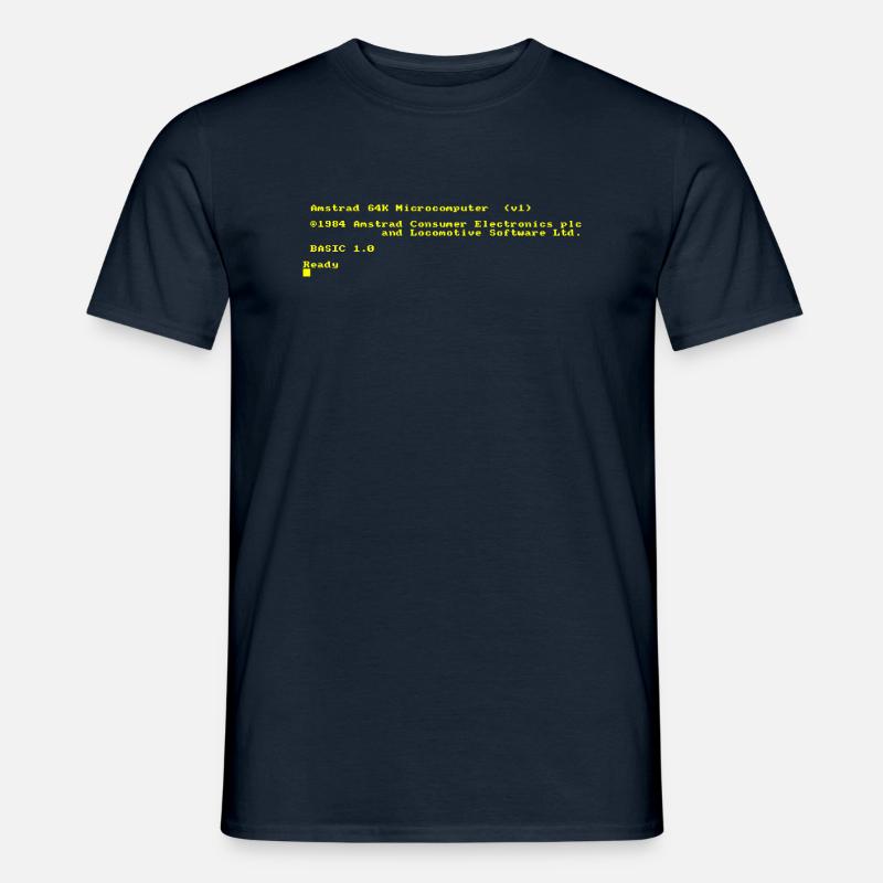 Amstrad CPC 464 Vintage Computer & Retro-Spiele - Männer T-Shirt - Navy